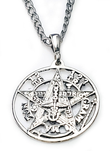 Medalla Tetragrammaton Protección Plata 2,5 Cm 4 Gr Art 1380