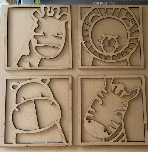 Cuadros De Animales Para Bebés Set 4 Piezas (Usado)