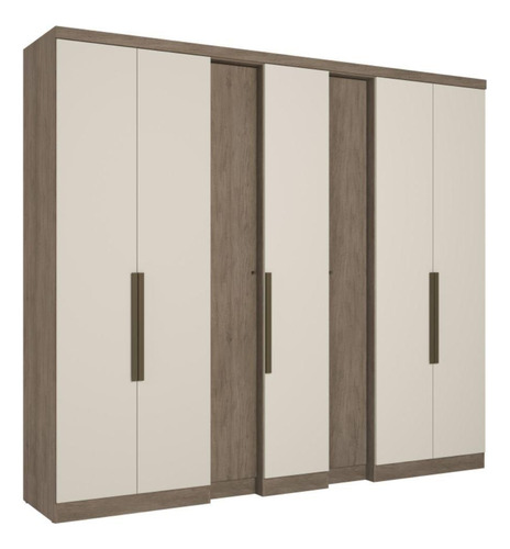 Roupeiro Selecto 7 Portas 4 Gavetas Thb Rustico/off White