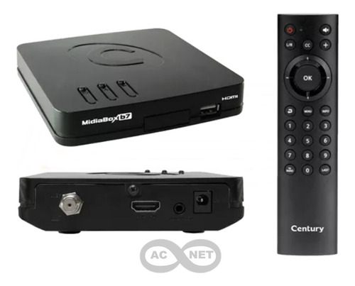 Antena Parabólica 60 Cm Banda Ku Com 2 Aparelhos Century B5