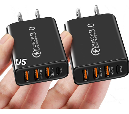 Cargador De Pared De 20 W, Enchufe Estadounidense, Adaptador