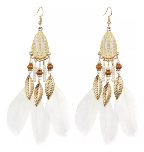 6 Pcs Pendientes De Plumas Boho Pendientes De Mujer