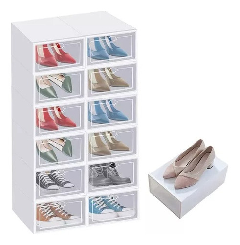 Cajas Estantes Organizador Rack Zapatos Zapatera Apilables