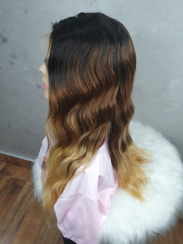 Lace Front Ondas Cor Ombré Cabelo 100% Humano Heloisa H013