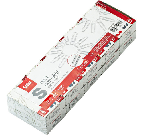Clips De Papel De Marca De Oficinas, Número 1 Regular, No