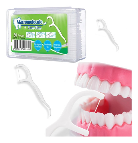 Flosser Fio Dental Dual Haste Para Aparelho 100un