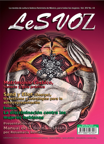 Imagen 1 de 1 de Revista Lesvoz #43, 2010, Cultura Lésbica Feminista 