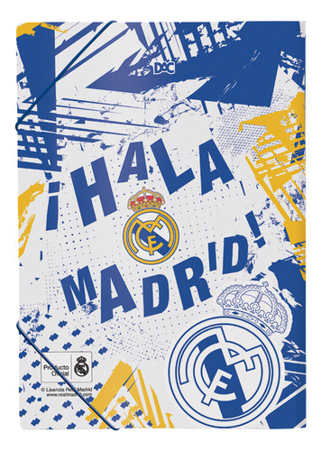 Pasta Aba Elástico Ofício 232x332mm Real Madrid Dac