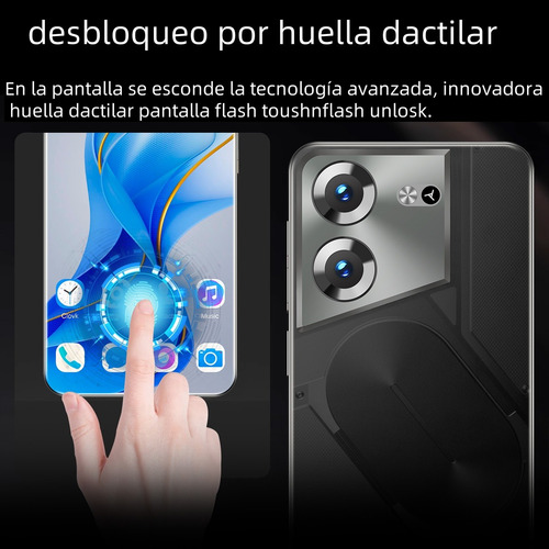El Más Populares Smartphone Pova 5pro Dual Sim 512g+16gb Ram Batería De Larga Duración Telefono Suppora 5g, Dimensity 9200+ Cpu Resolución 2k Azul