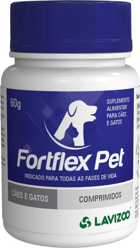 Suplemento Alimentar Para Cães E Gatos - Fortflex Pet - 60g