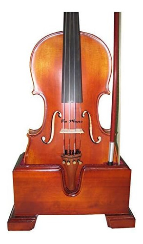 16  Viola And Bow Wooden Holder (stand), Plush Velvet, ...