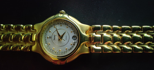Reloj Swistar Cuarzo, Mujer, Chapado En Oro 18k, Made Suiza.