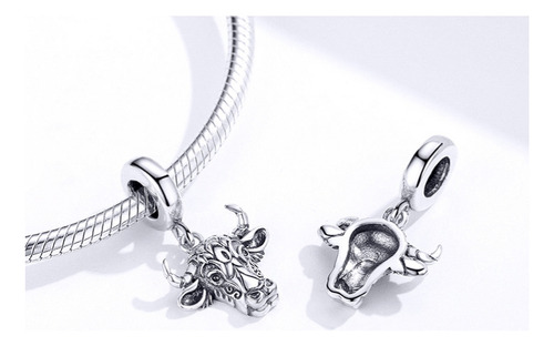 Charm O Dije De Toro. Plata 0.925, Joyería Fina