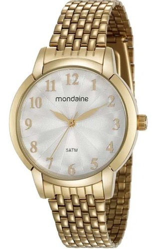 Relógio Mondaine Feminino Dourado 53629lpmvde1