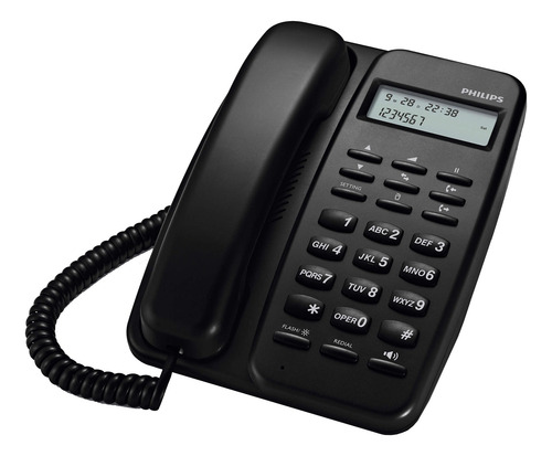Imagen 2 de 2 de Teléfono fijo Philips CRD150 negro