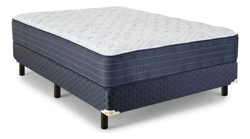 Conjunto Sommier Piero Le Rever 140x190x29 Chol Azul
