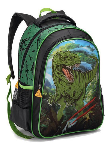 Mochila De Costas Infantil Escolar T-rex De Dinossauro