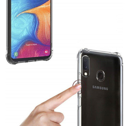 Planeta Case Anti Impacto Transparente Capa Silicone Anti Impacto Samsung Galaxy M20 Transparente