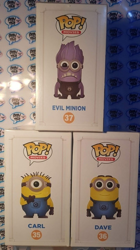 Funko Pop! Sdcc 2013 Despicable Me 2 Evil Minion,dave & Carl (Usado)