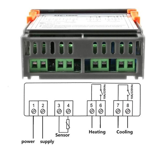 Dorhea Stc-1000 - Termostato De Refrigeración Led Digitales