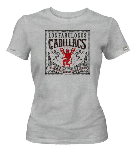 Camiseta Los Fabulosos Cadillacs Rock Diablo Dama Ikgd