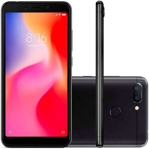Celular Xiaomi Redmi 6 32gb 3gb Preto