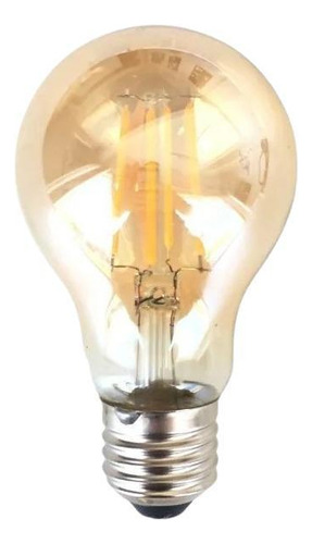 Kit 5 Lampada Led Filamento Bulbo A60 4w 2200k Vintage E27