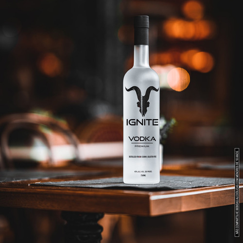 Vodka Premium Ignite Beverage 750ml - 40% Alcool Sem GlĂșten