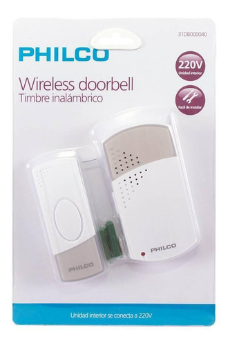 Timbre Inalámbrico Conexión 220 V