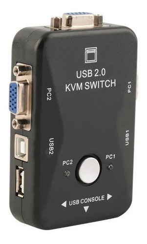 Chaveador Switch Kvm Porta Vga E Usb 1 Entrada E 2 Saida