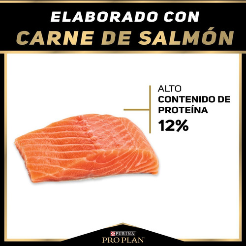 Imagen 5 de 8 de Proplan Gato Adulto Sabor Salmón Sobre Pouch De 85g