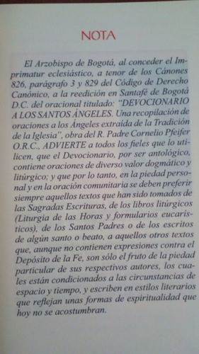 Imagen 2 de 3 de Devocionario De Los Santos Ángeles