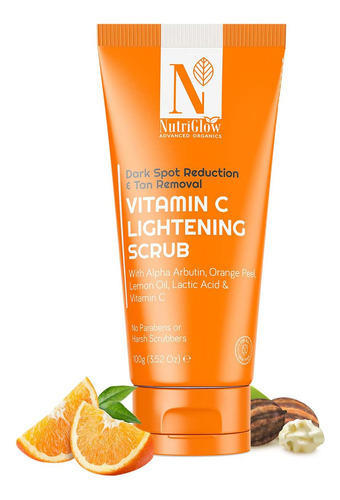 Nutriglow Advanced Organics Exfoliante Aclarador De Vitamina