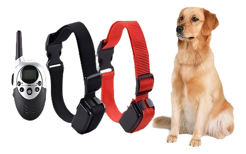 2 X Eléctrico Remoto Dog Training Collar Recargable Lcd Resi