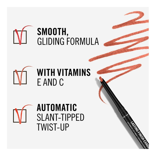 Delineador De Lábios Rimmel Lasting Finish Exaggerate 2018 R