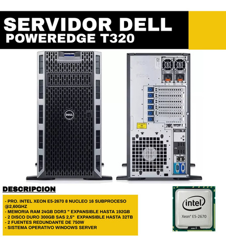 Servidor Torre Dell Poweredge T320