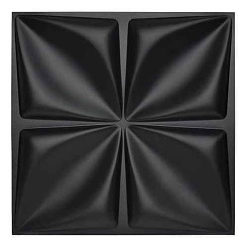 12 Paneles De Pared Decorativos Negro