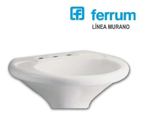 Lavatorio 1-3 Orificios Blanco Ferrum Murano Sanitarios Baño