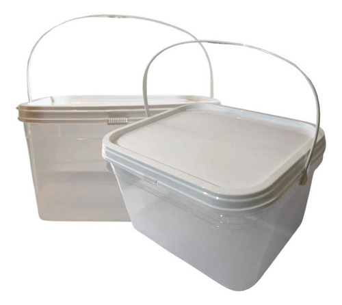 Balde Para Ordenha De Leite Transparente 2.4l 2 Pçs