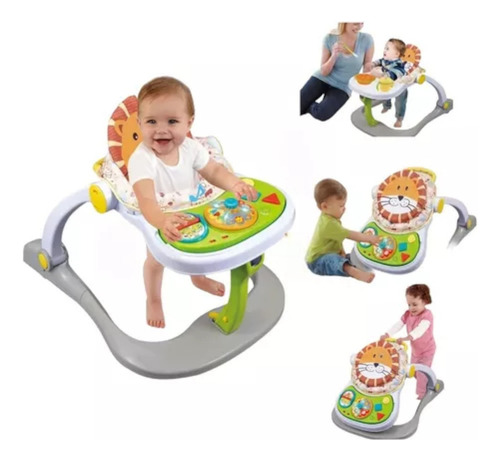 Caminador Andadera Leon Bebe 4 En 1