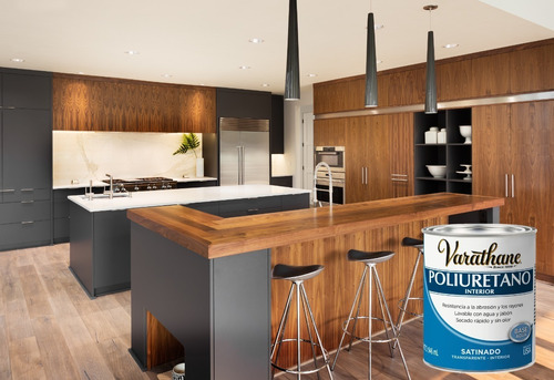 Poliuretano Varathane Interior Satinado Base Agua 946 Ml