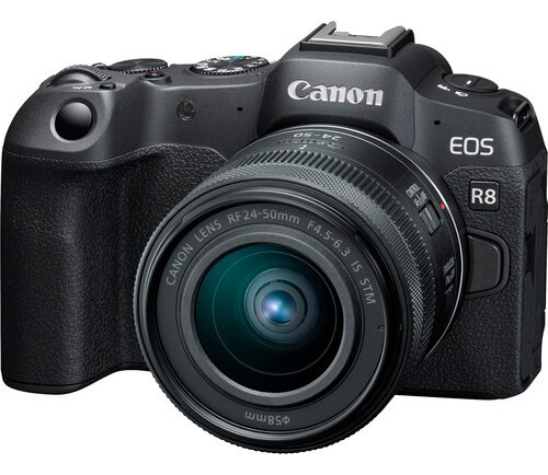 Câmera Canon Eos R8 Com Lente Rf 24-50mm + Nf-e * Cor Preto Preto
