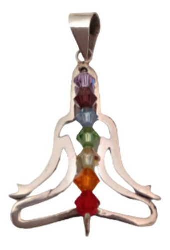 Dije Meditación Chacras Chakras Reiki Armonía Amuleto Plata