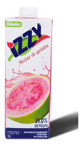 Suco De Caixa Néctar De Goiaba Sem Glúten Izzy 1 Litro