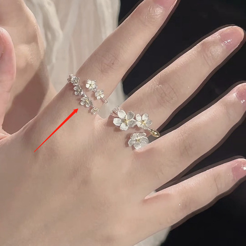 Anillo Ajustable Anillo De Flores For Mujer