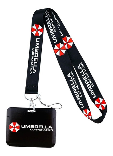 Porta Carnet Y Lanyard Gafete Resident Evil Umbrella