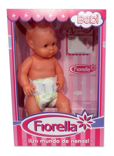 Muñeco Bebote Bebe Fiorella Bebi Con Pañal 99379 (2767)