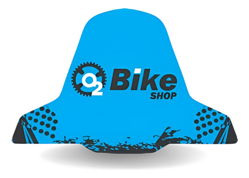 Paralama Traseiro Mtb Bike O2 Bike Shop Freeride Downhill Cor Azul-claro