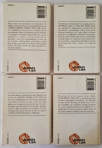 Lote 10 Libros Alianza 100 Arte Literatura Dali Wilde Darwin