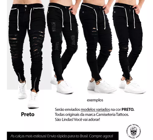 Calça masculina jeans rasgada - Use men - Calças Masculina - Magazine Luiza